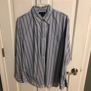 Lands End men’s collard shirt Large